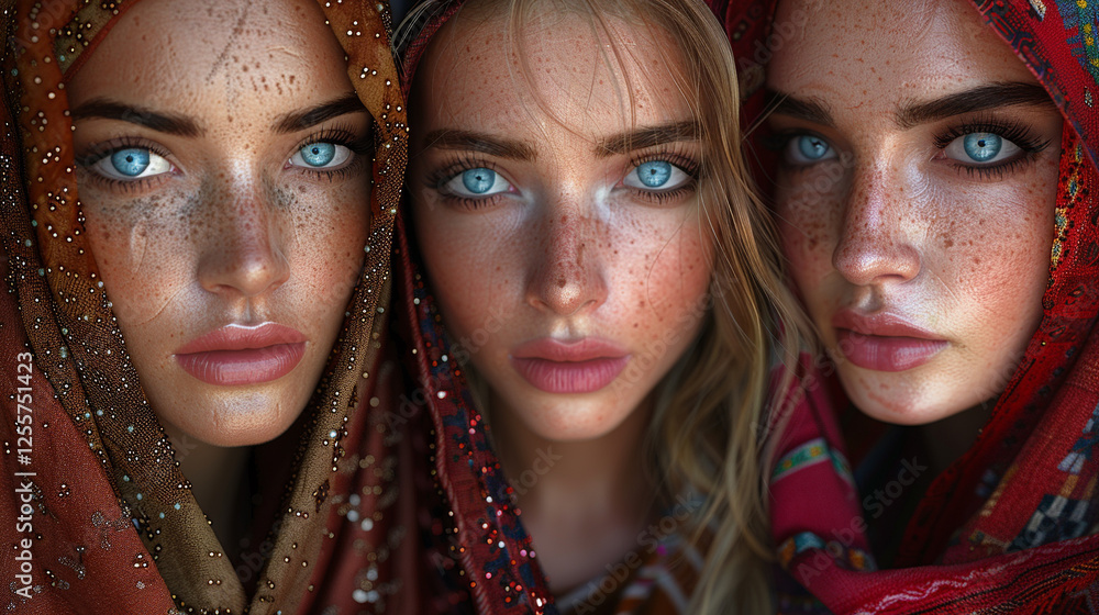 Obraz premium portrait of two young women