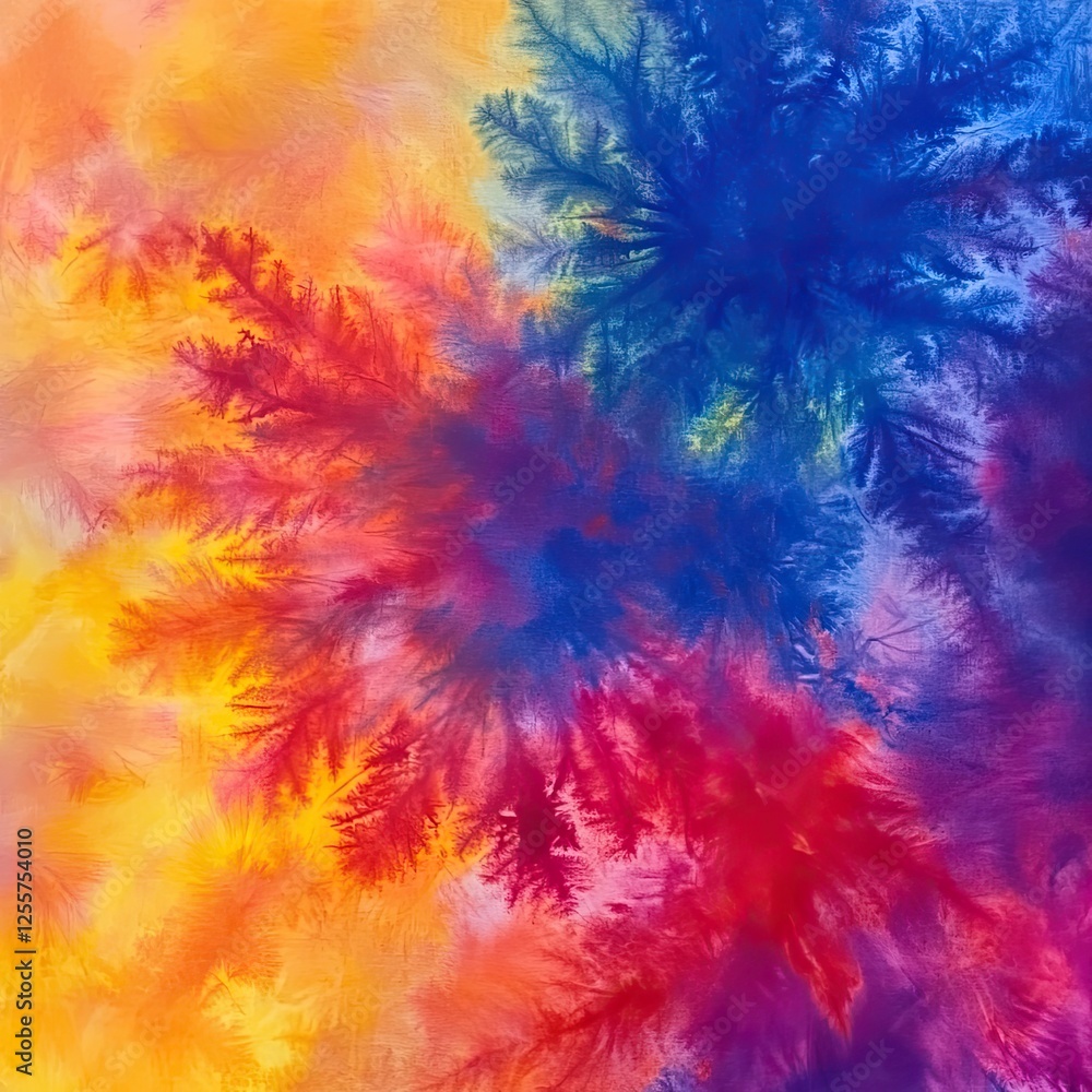 Abstract textured spiral folded rainbow colorful tie dye textured background. Colorful tie dye pattern abstract background. Abstract textured spiral folded rainbow colorful tie dye textured background. Colorful tie dye pattern abstract background.