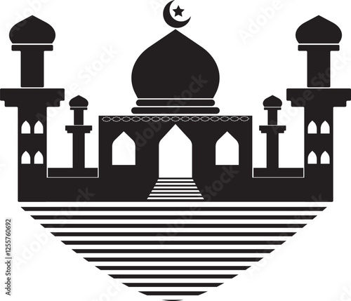 taj mahal vector illustration