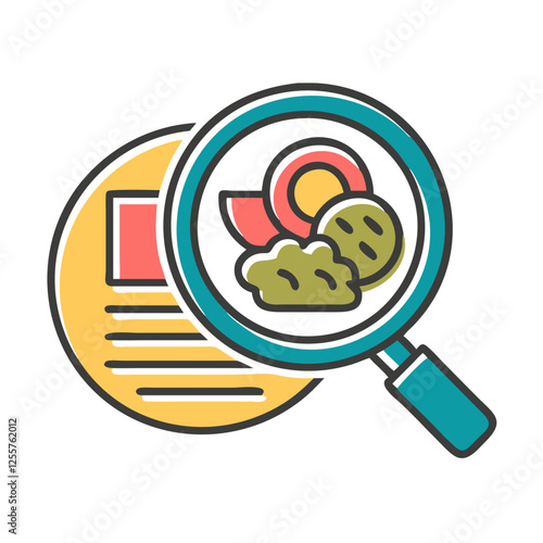 Food Inspection with Magnifying Glass and Report