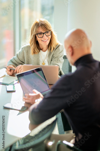 Business people meeting in a modern office