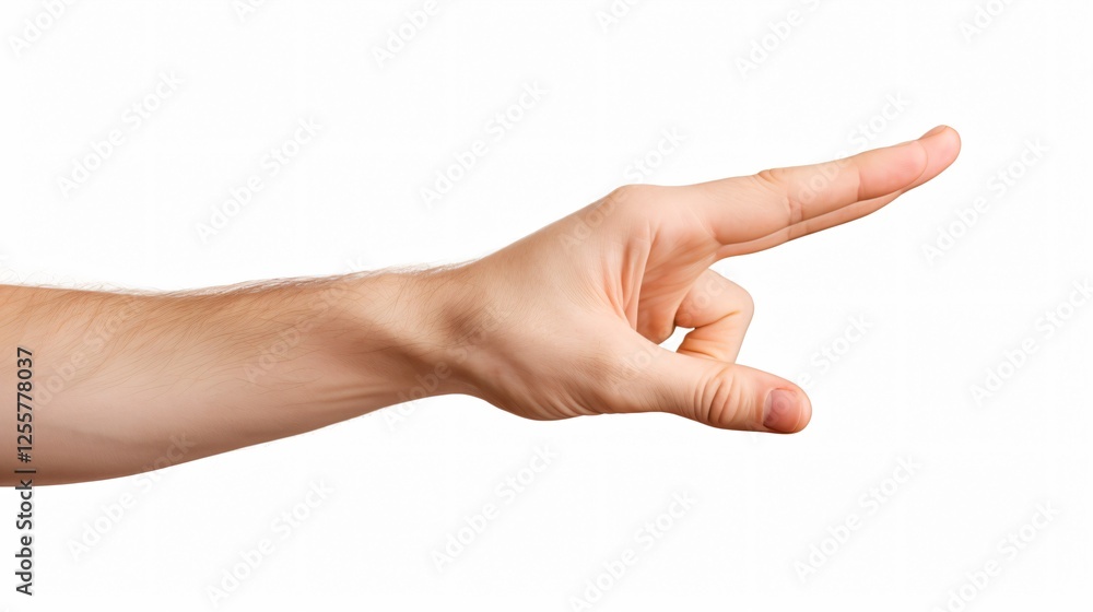 Woman's hand holding object isolated white background Woman's hand holding object isolated white background