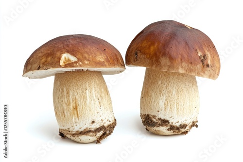 Two fungi companions sit side by side in a natural setting