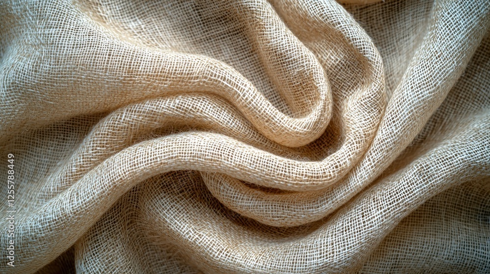 Textured Beige Burlap Fabric Rustic Woven Textile Background Natural Linen Cloth Draped Textured Beige Burlap Fabric Rustic Woven Textile Background Natural Linen Cloth Draped