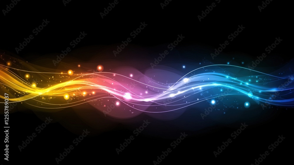 Obraz premium Dynamic color flow abstract art digital design vibrant creative visual expression