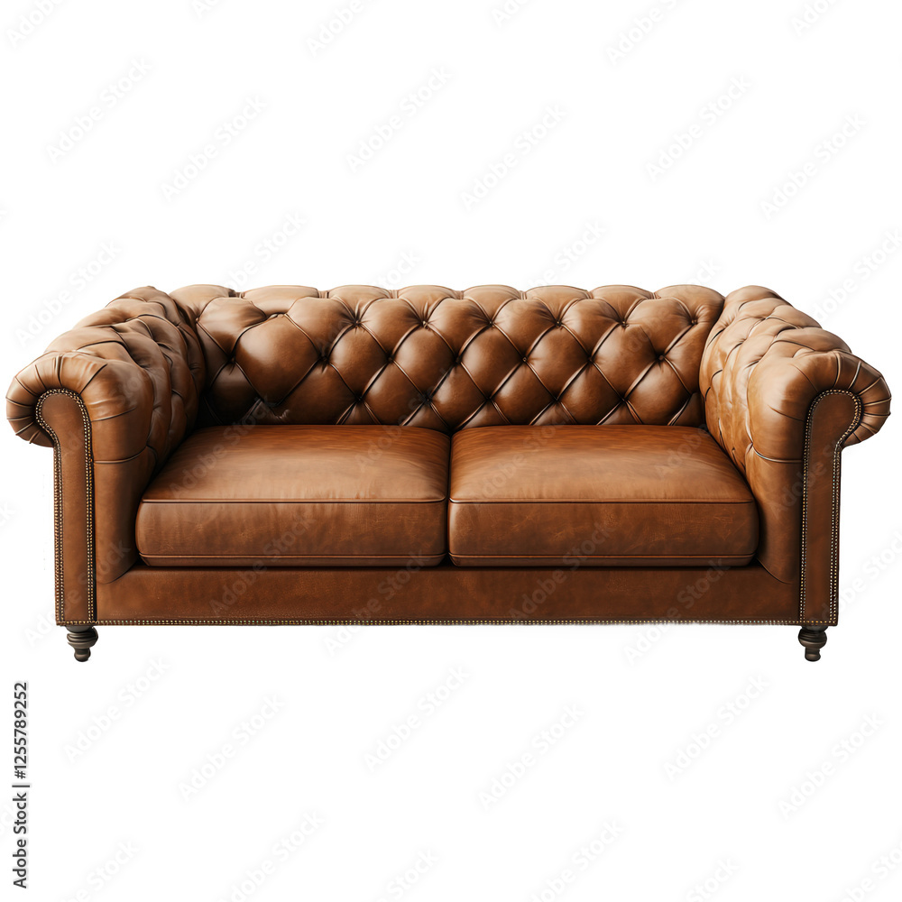 Obraz premium A fabric sofa with a blank background