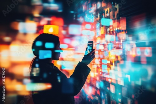 A marketer analyzing an Instagram engagement heatmap, identifying peak posting times and audience interaction trends, digital strategy at its best