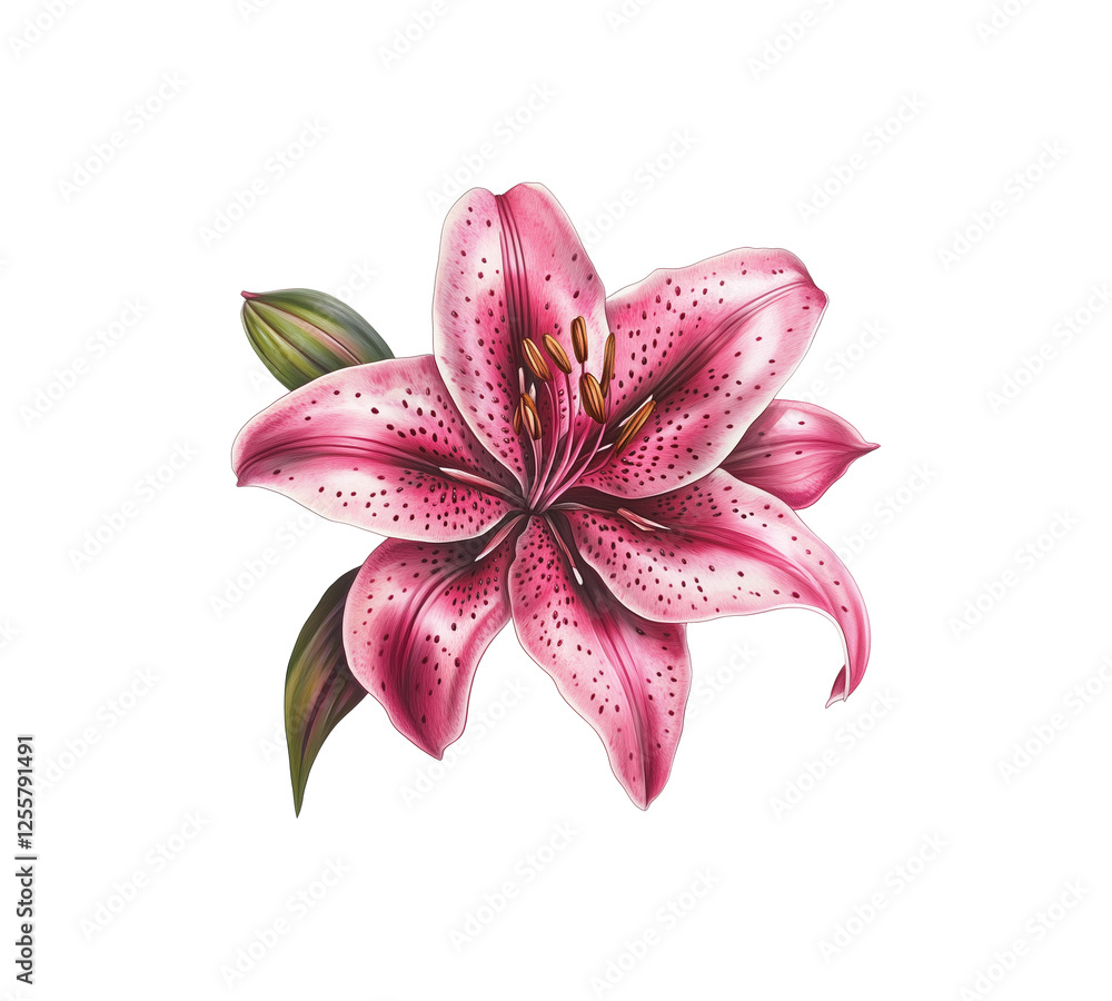 Pink flower isolated on transparent background Pink flower isolated on transparent background