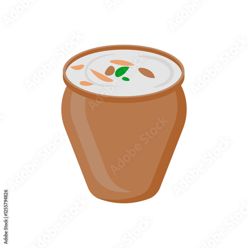 Lassi, Indian Symbol Vector Illustration