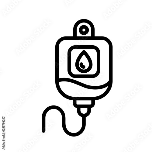 Blood Transfusion Pack Icon