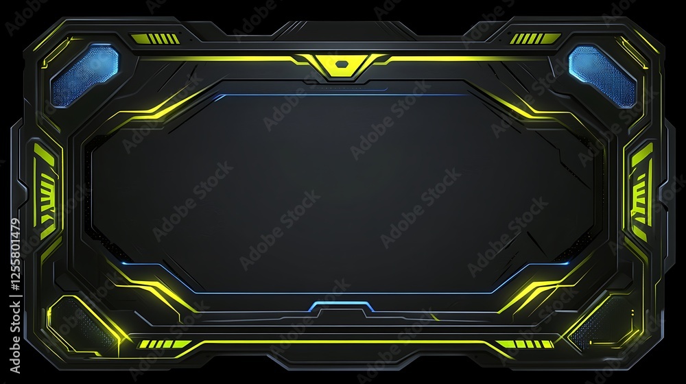 Futuristic tech frame, dark background (1) Futuristic tech frame, dark background (1)