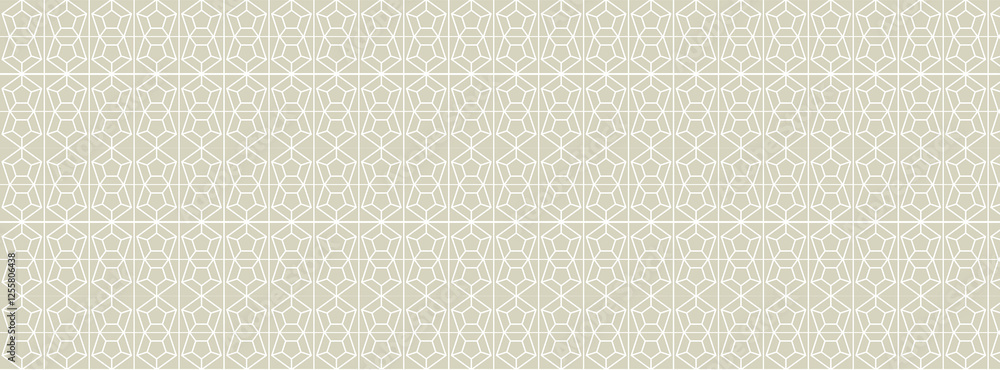 Fototapeta premium Isometric 3D Geometric Seamless Pattern for Trendy Backgrounds and UI/UX Design