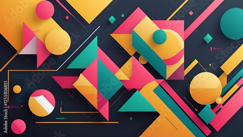 abstract background with colorful circles