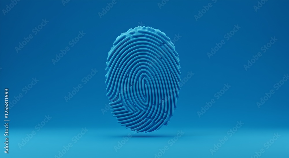3D Fingerprint Background – Futuristic Blue Digital Security and Biometrics Concept 3D Fingerprint Background – Futuristic Blue Digital Security and Biometrics Concept