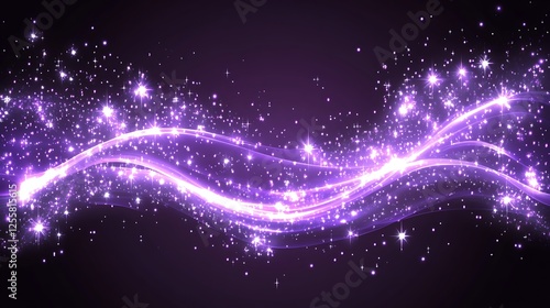 Wallpaper Mural Purple light wave, sparkle background Torontodigital.ca