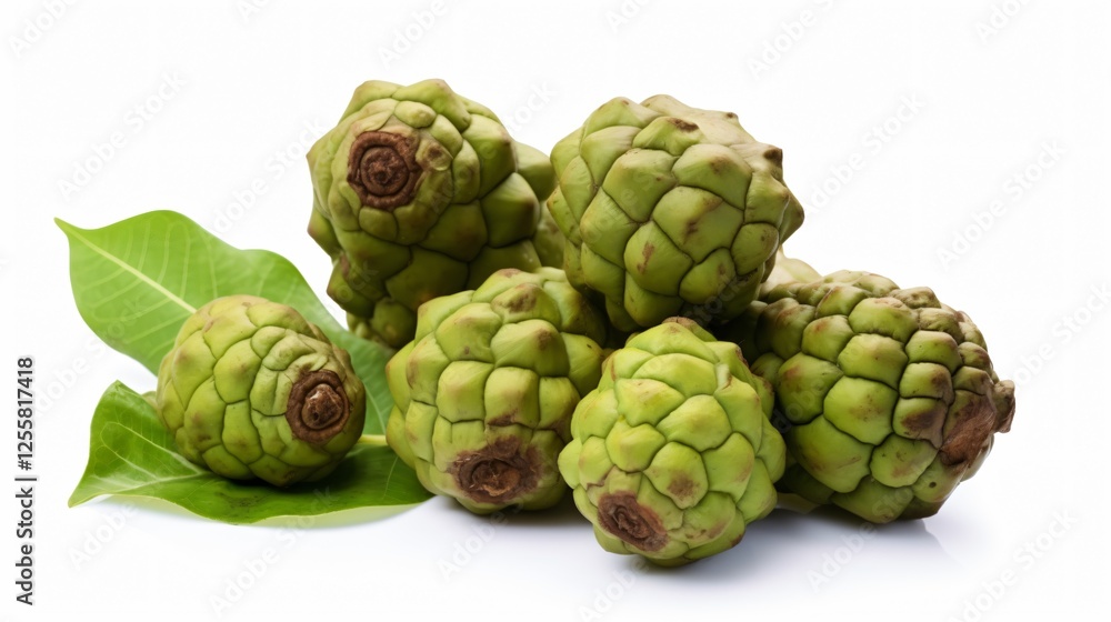 Fototapeta premium Isolated Noni Fruit on White Background