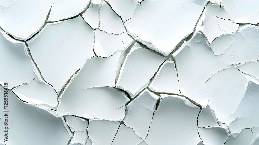 Abstract Background - Cracked White Surface Texture Abstract Background - Cracked White Surface Texture