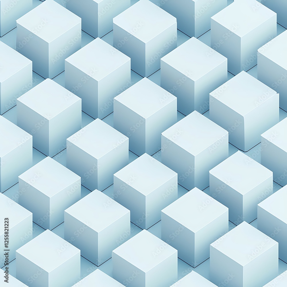 Geometric isometric patterns of interlocking cubes in futuristic architecture high contrast visual design Geometric isometric patterns of interlocking cubes in futuristic architecture high contrast visual design