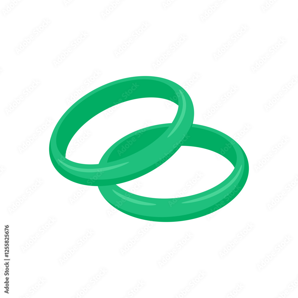 Jade Bangles, China Symbols Vector Illustration Jade Bangles, China Symbols Vector Illustration