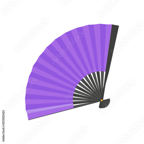 Chinese Fan,  China Symbols Vector Illustration