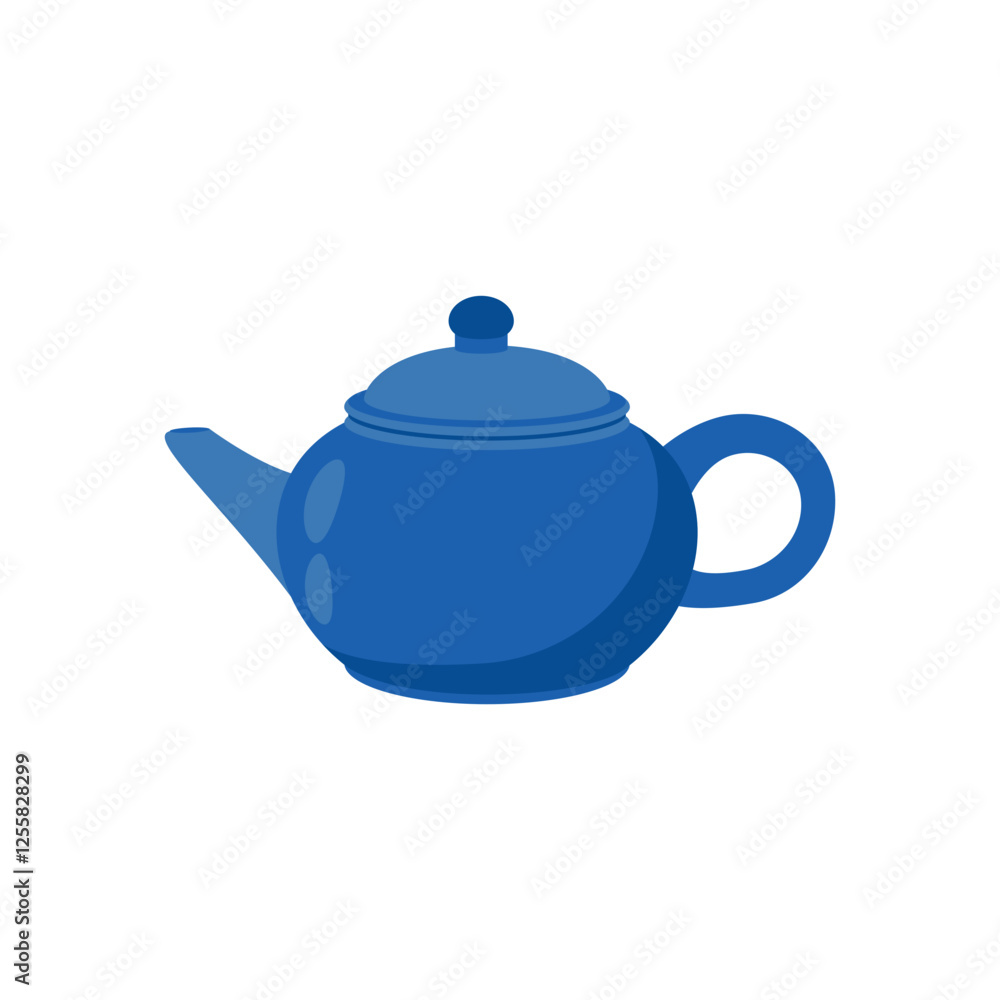 Tea Pot, China Symbols Vector Illustration Tea Pot, China Symbols Vector Illustration
