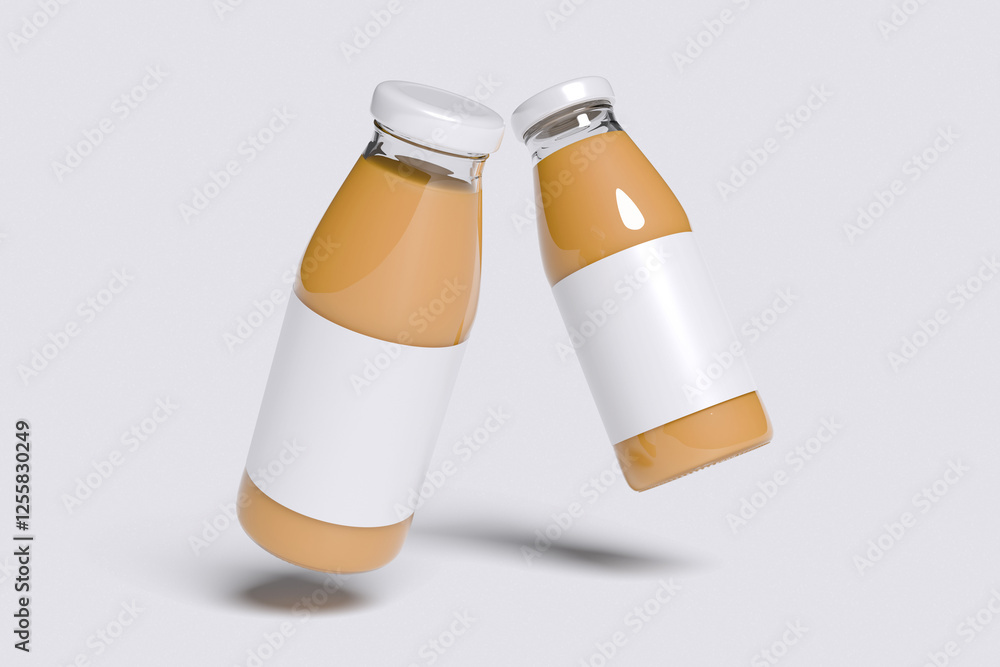 Juice Bottle with clean background for mockup template Juice Bottle with clean background for mockup template