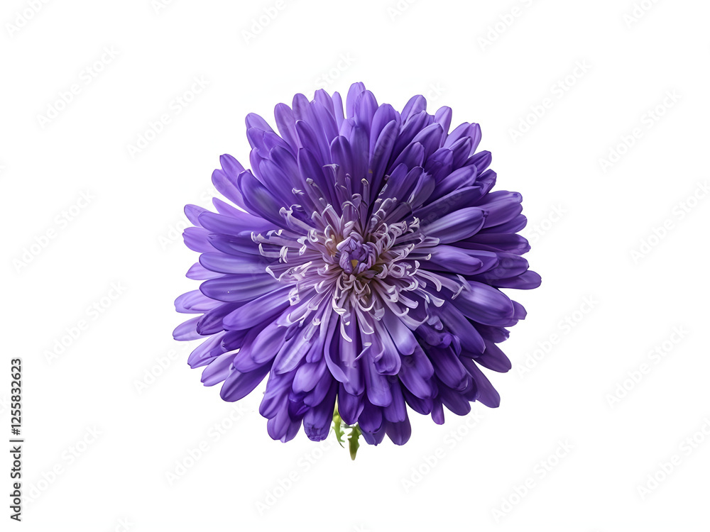 perennial aster flower isolated on white perennial aster flower isolated on white