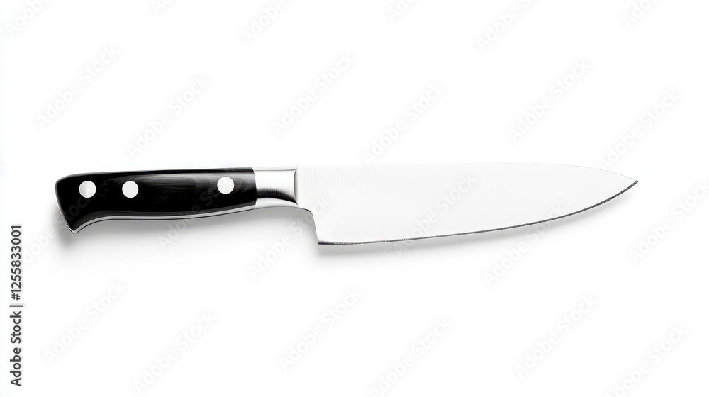 Chef's knife, isolated, white background, cooking tool Chef's knife, isolated, white background, cooking tool