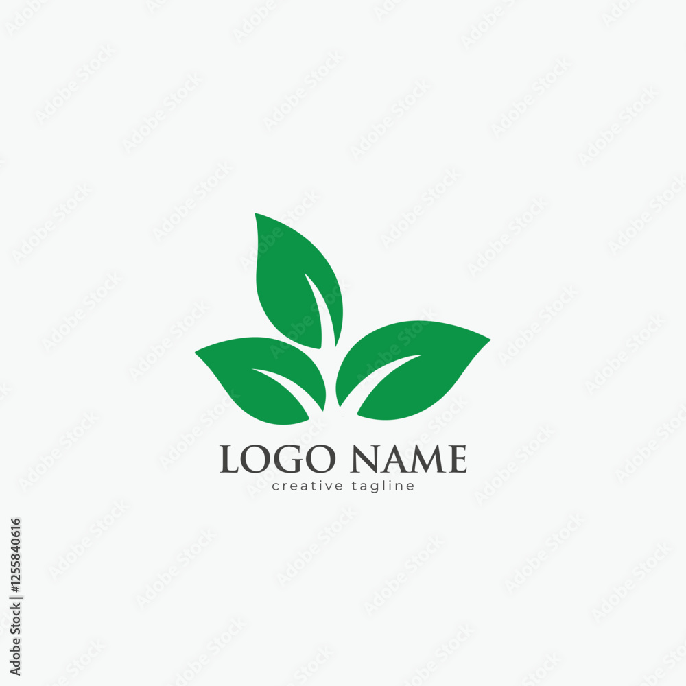 Natural leaf, leaf, plant, nature, eco logo fully editable vector template Natural leaf, leaf, plant, nature, eco logo fully editable vector template