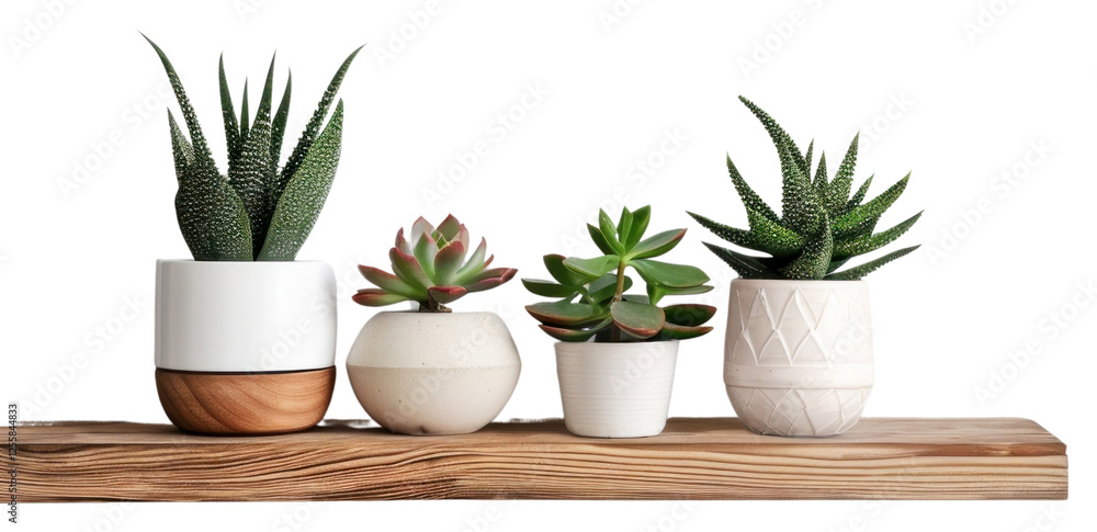 Succulent plants on wooden shelf Succulent plants on wooden shelf