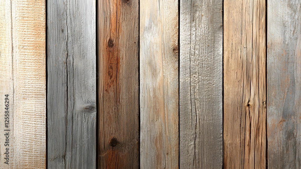 Fototapeta premium Natural Wood Texture Background with Varied Colors and Patterns
