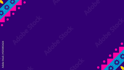 ICC Mens T20 Cricket World Cup 2024 in America theme elements on blue Background Social Media Post, Vector Illustration