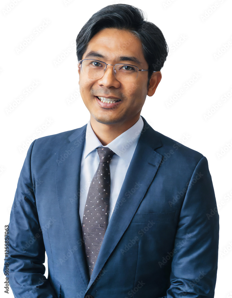 Portrait of only one Man. White Background. Portrait of only one Man. White Background.