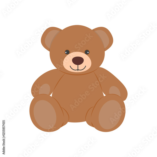 Teddy Bear, Kindergarten Vector Illustration