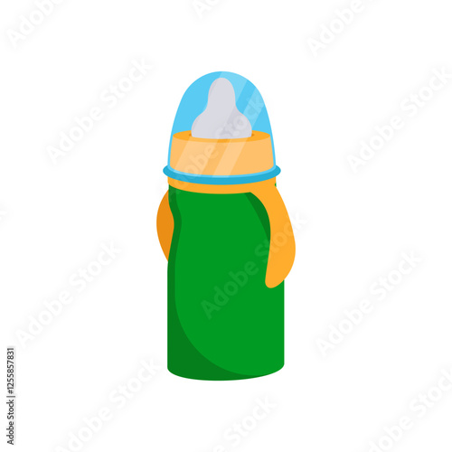 Baby Feeder, Kindergarten Vector Illustration