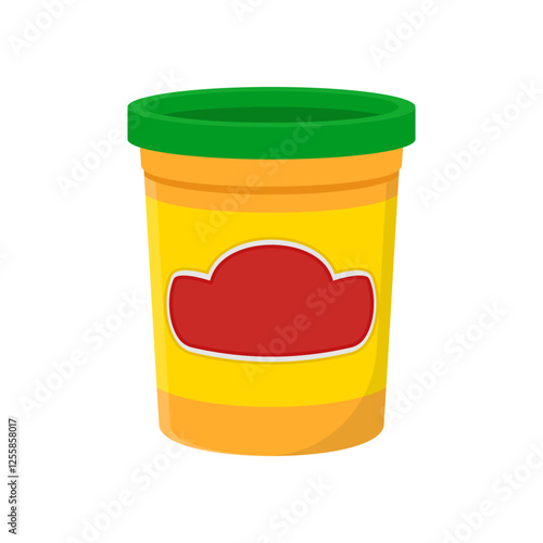 Play Dough, Kindergarten Vector Illustration
