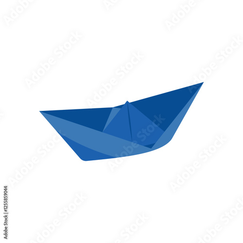 Paper Boat, Kindergarten Vector Illustration