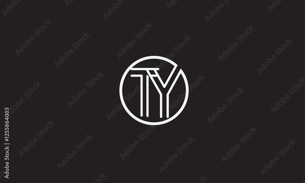 TY, YT, Y, T Abstract Letters Logo Monogram TY, YT, Y, T Abstract Letters Logo Monogram