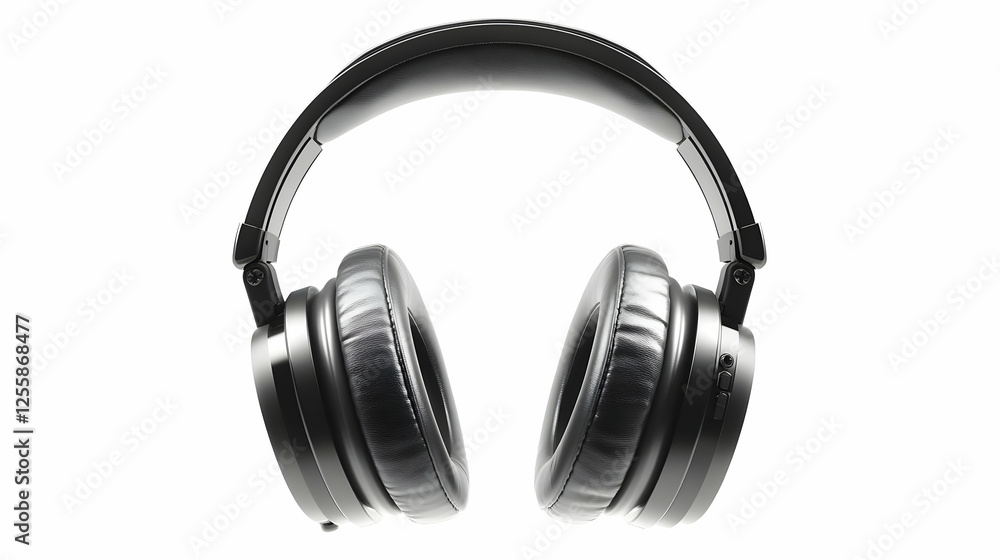 Photo, Wireless Headphones Isolated on White Background