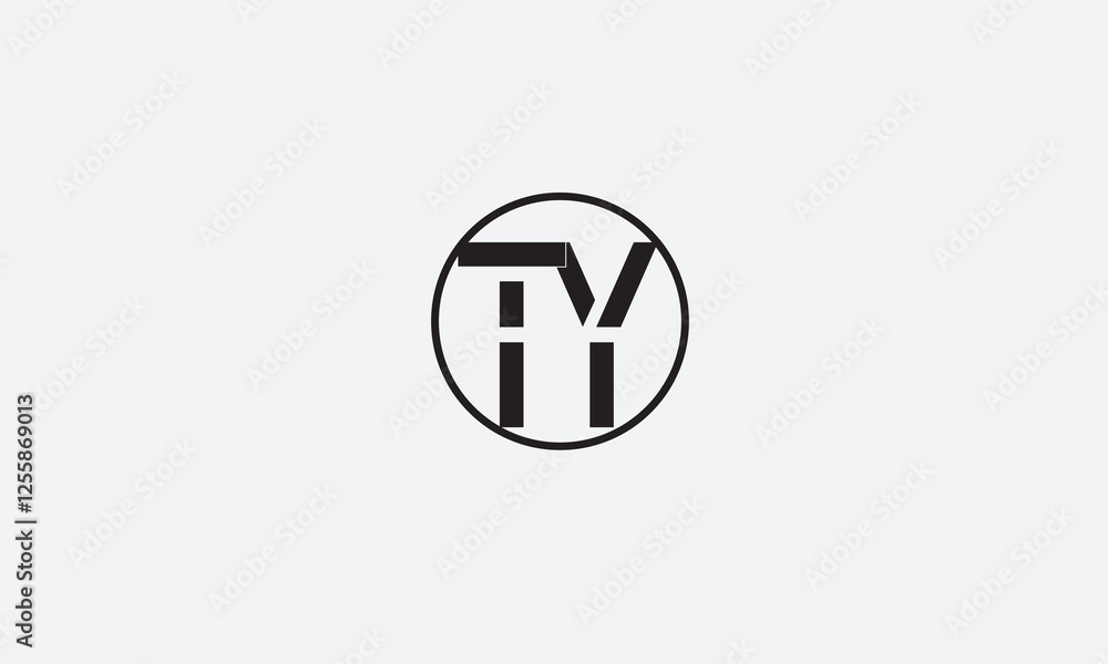 TY, YT, Y, T Abstract Letters Logo Monogram TY, YT, Y, T Abstract Letters Logo Monogram