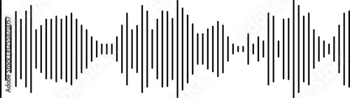 Isolated sound wave from parallel lines.