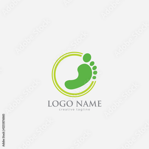 Foot Care logo fully editable vector template