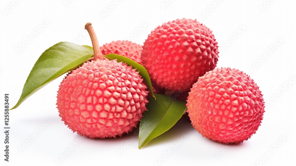 Lychee Isolated on White Background Lychee Isolated on White Background