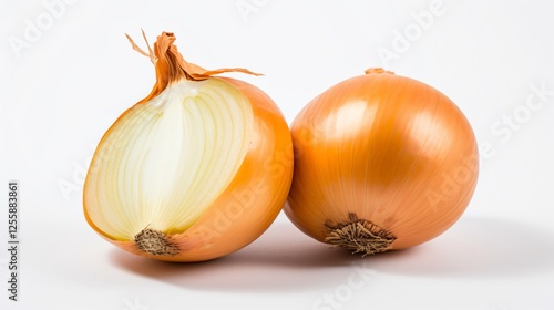 Wallpaper Mural Isolated White Background Fresh Onion Torontodigital.ca