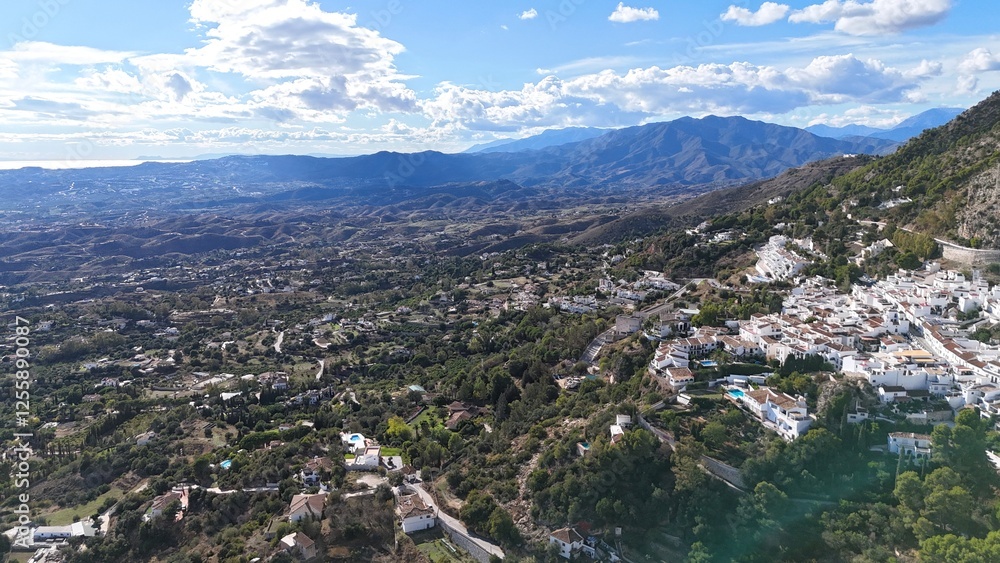 Fototapeta premium village de Mijas en Andalousie, au sud de l'Espagne