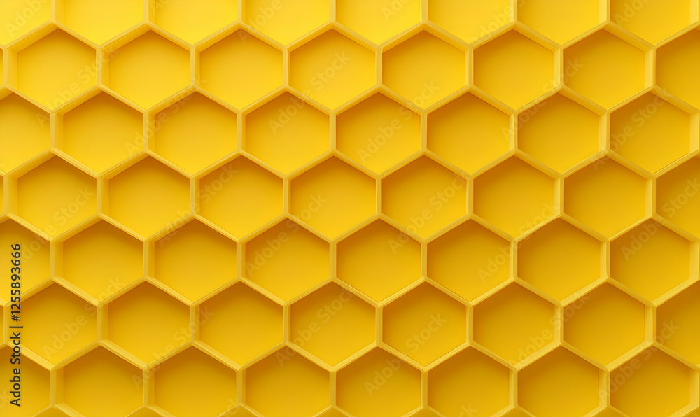 Yellow Honeycomb Pattern Background with Hexagonal Shapes Yellow Honeycomb Pattern Background with Hexagonal Shapes