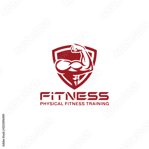 Barbell Gym Dumbbell fitness Hand biceps Logo Designs