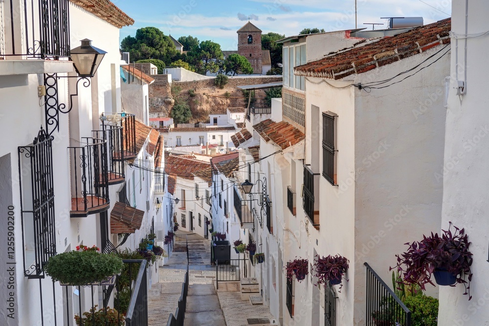 Fototapeta premium village de Mijas en Andalousie, au sud de l'Espagne