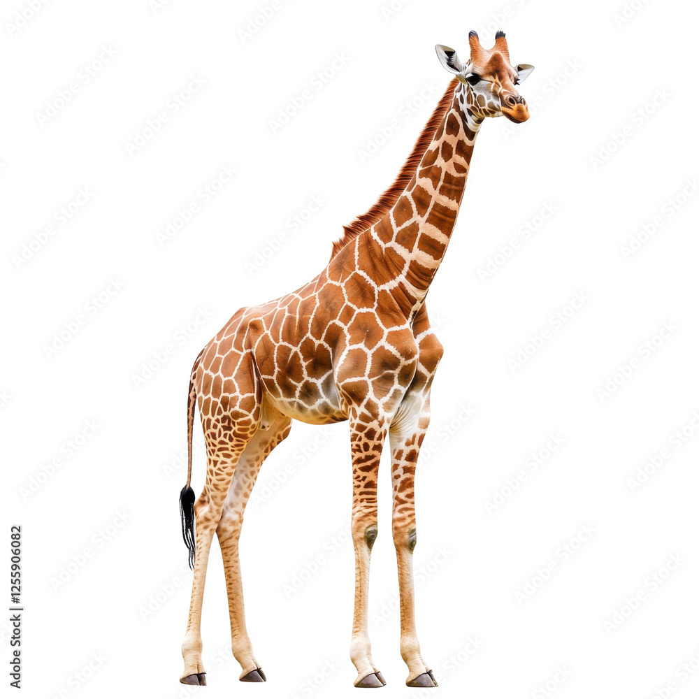 Obraz premium giraffe on white background - PNG