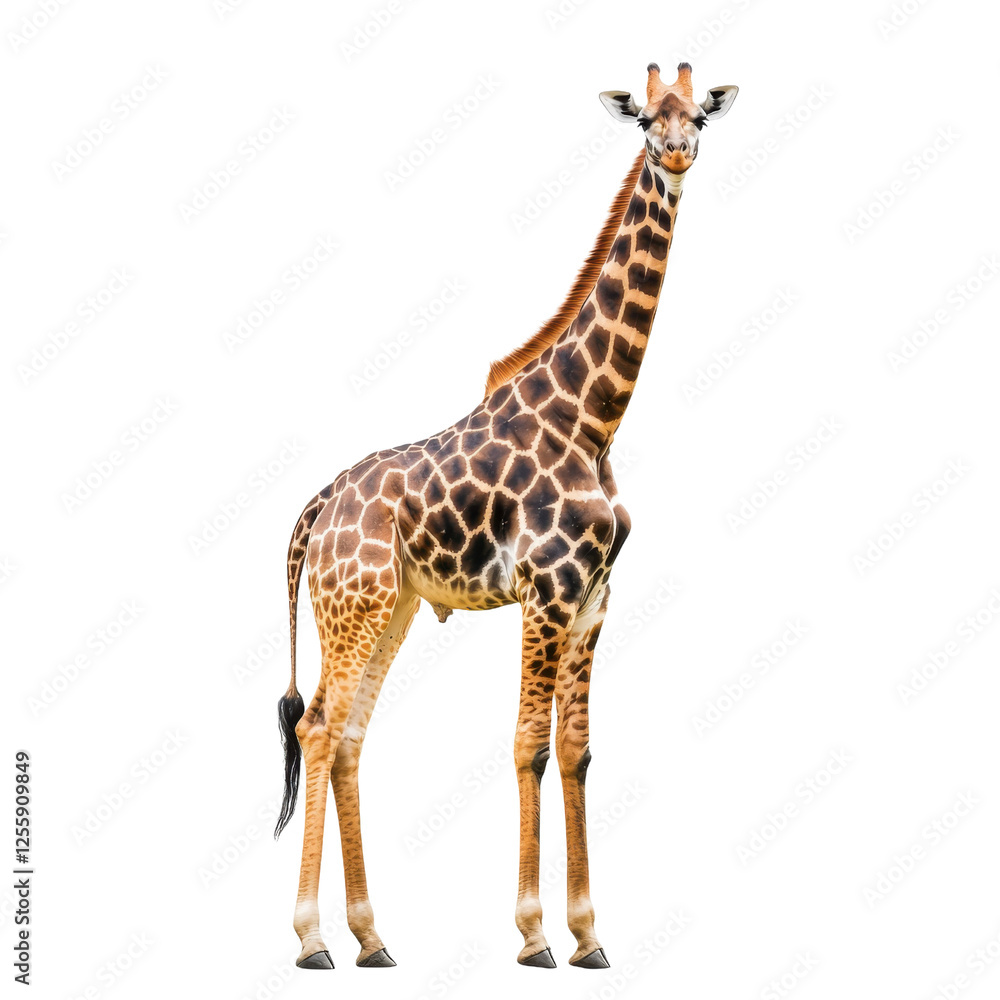 Obraz premium giraffe on white background
